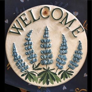 Ceramic Welcome Sign, “Texas Bluebonnets”